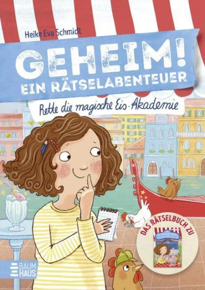 Buchcover: Geheim! Ein Rätselabenteuer – Rette die magische Eis-Akademie
